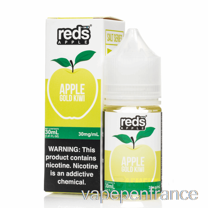 Kiwi Doré - E-jus Pomme Rouge - 7 Sels Daze - 30 Ml 30 Mg Stylo Vape